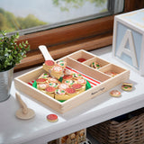 Wooden Pizza Party Play Set Q0