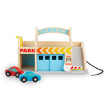Wooden Service Station Parking Garage T7