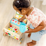 Wooden Shape Sorting Grocery Cart N6