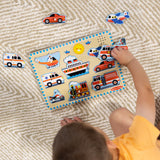 Wooden Sound Puzzle 2-Pack – Farm Animals, Vehicles J6
