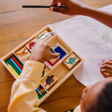 Wooden Stamp Set - Dinosaurs O0