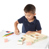 Wooden Stamp Set - Dinosaurs O0