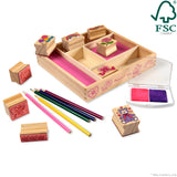 Wooden Stamp Set - Friendship R3