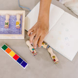 Wooden Stamp Set - Happy Handles N9