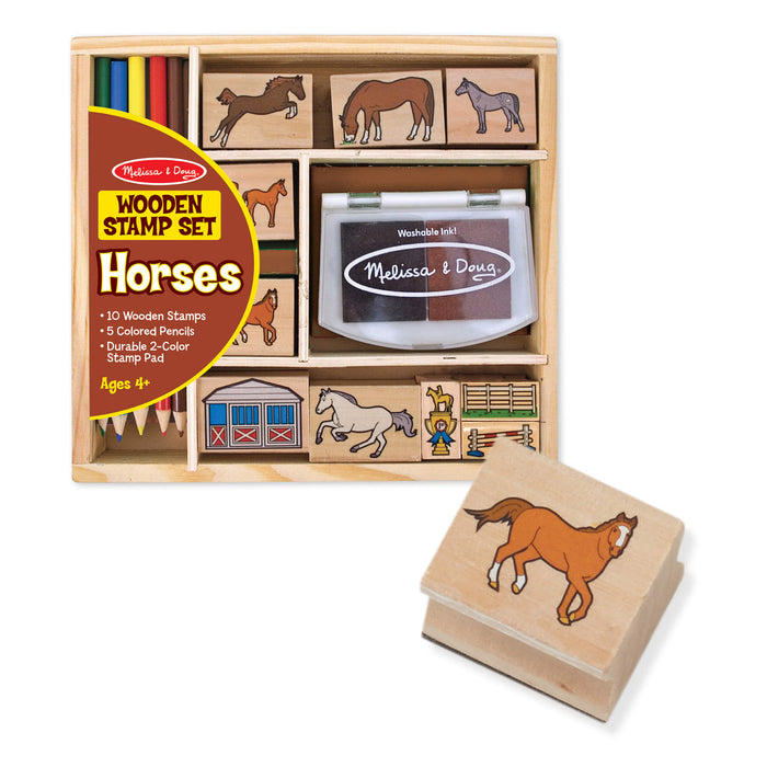 Wooden Stamp Set - Horses F0