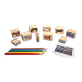 Wooden Stamp Set - Horses F0