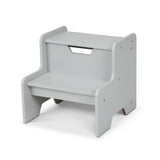 Wooden Step Stool – Gray M5
