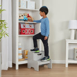 Wooden Step Stool – Gray M5