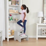 Wooden Step Stool – Gray M5