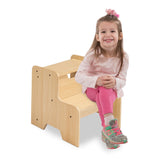 Wooden Step Stool - Natural E3
