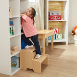 Wooden Step Stool - Natural L7