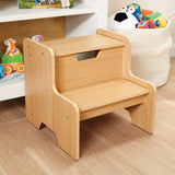 Wooden Step Stool - Natural L7