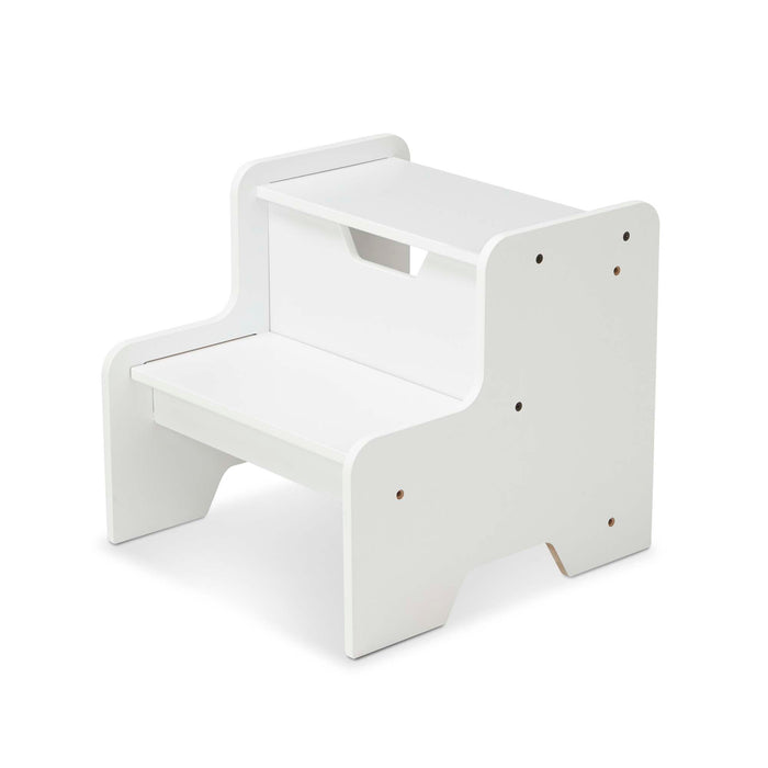 Wooden Step Stool - White B0