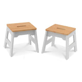 Wooden Stools – Set of 2 I9
