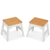 Wooden Stools – Set of 2 I9