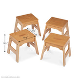 Wooden Stools – Set of 4 J0