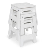 Wooden Stools – Set of 4 V7