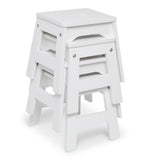 Wooden Stools – Set of 4 V7