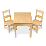 Wooden Table & Chairs - Natural U1