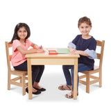Wooden Table & Chairs - Natural U1