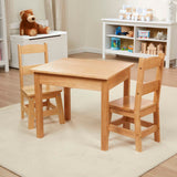 Wooden Table & Chairs - Natural U1
