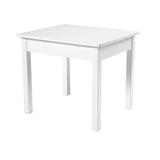 Wooden Table & Chairs - White A9