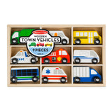 Wooden Town Vehicles Set A4