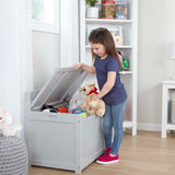 Wooden Toy Chest (Gray) H1