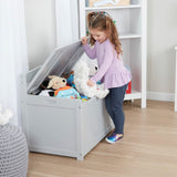 Wooden Toy Chest (Gray) H1