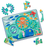 Wooden Underwater Gear Puzzle – 18 Pieces Z6