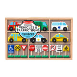 Wooden Vehicles and Traffic Signs W1