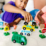 Wooden Vehicles and Traffic Signs W1