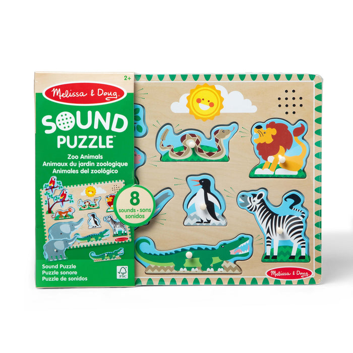 Zoo Animals Sound Puzzle - 8 Pieces G1
