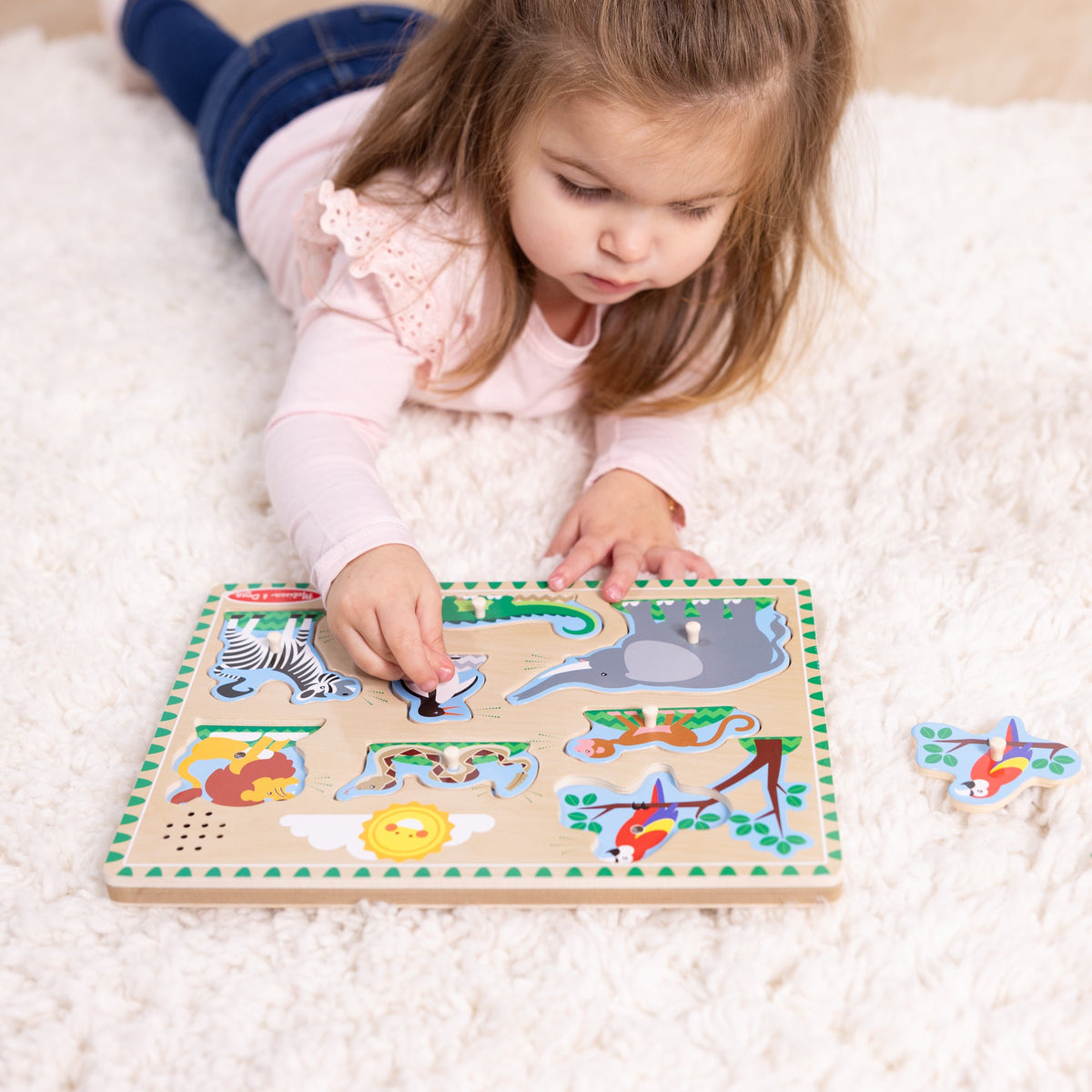 Zoo Animals Sound Puzzle - 8 Pieces G1