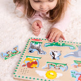 Zoo Animals Sound Puzzle - 8 Pieces R0
